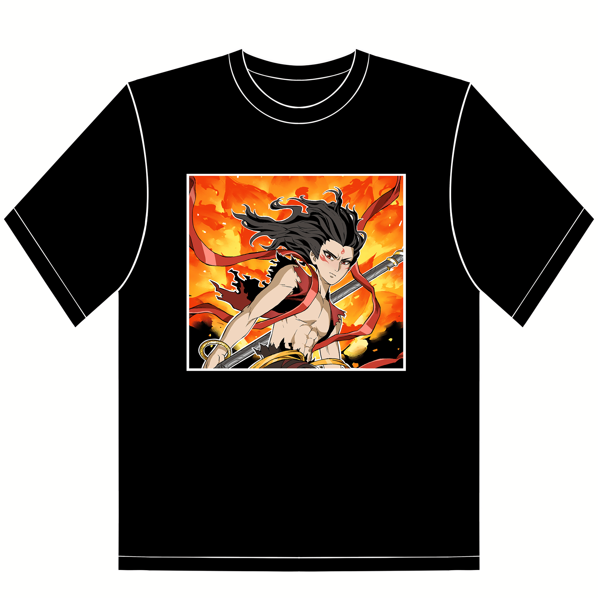 【KAINIME】NEZHA - Nezha (Square) Fan - Art T-shirt - Kainime
