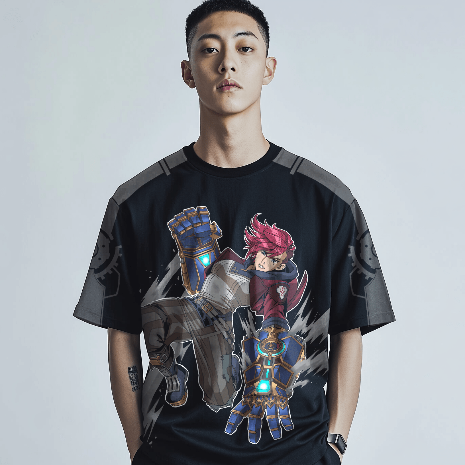 【KAINIME】ARCANE - Vi (Bold) Fan - Art T-shirt - Kainime