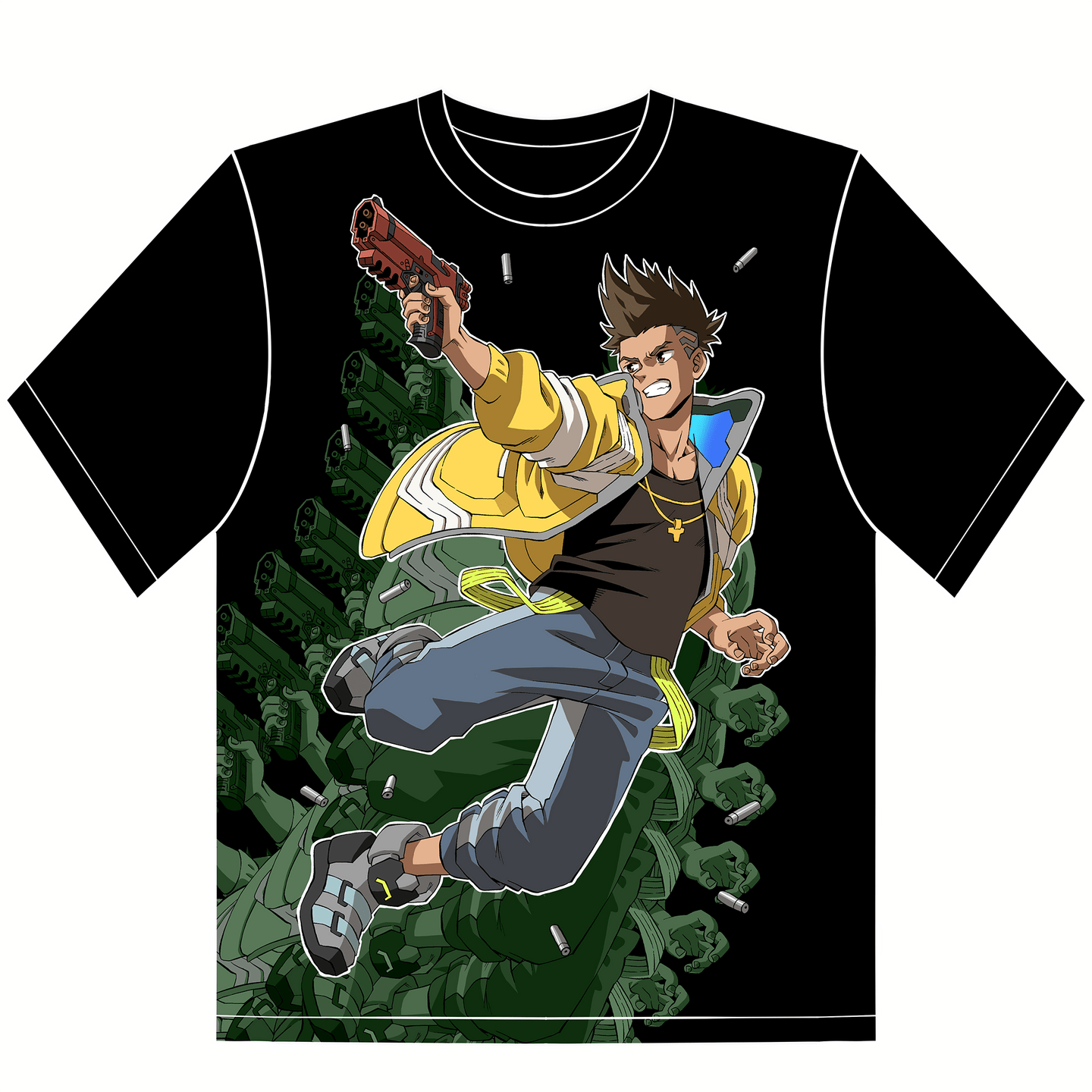 【KAINIME】CYBERPUNK - David (Bold) Fan - Art T-shirt - Kainime