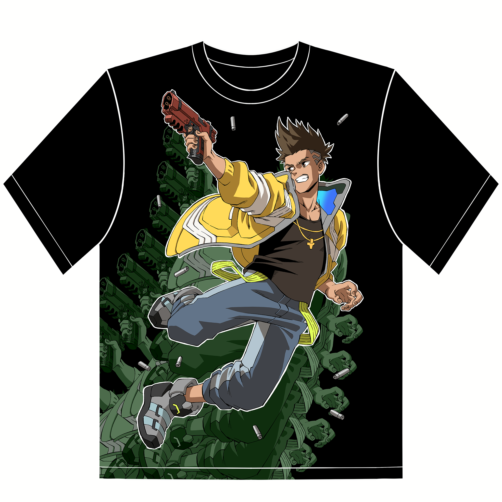 【KAINIME】CYBERPUNK - David (Bold) Fan - Art T-shirt - Kainime